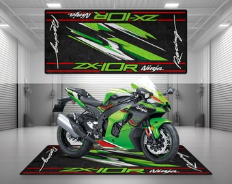 カワサキバイク用デザイン パーソナライズピットマット フロアボトム