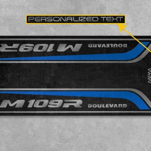 Garage Mat Design for Boulevard M109R Motorcycle Mat Personalized Display Showroom Floor Pit Mat Non-Slip and Washable image 9