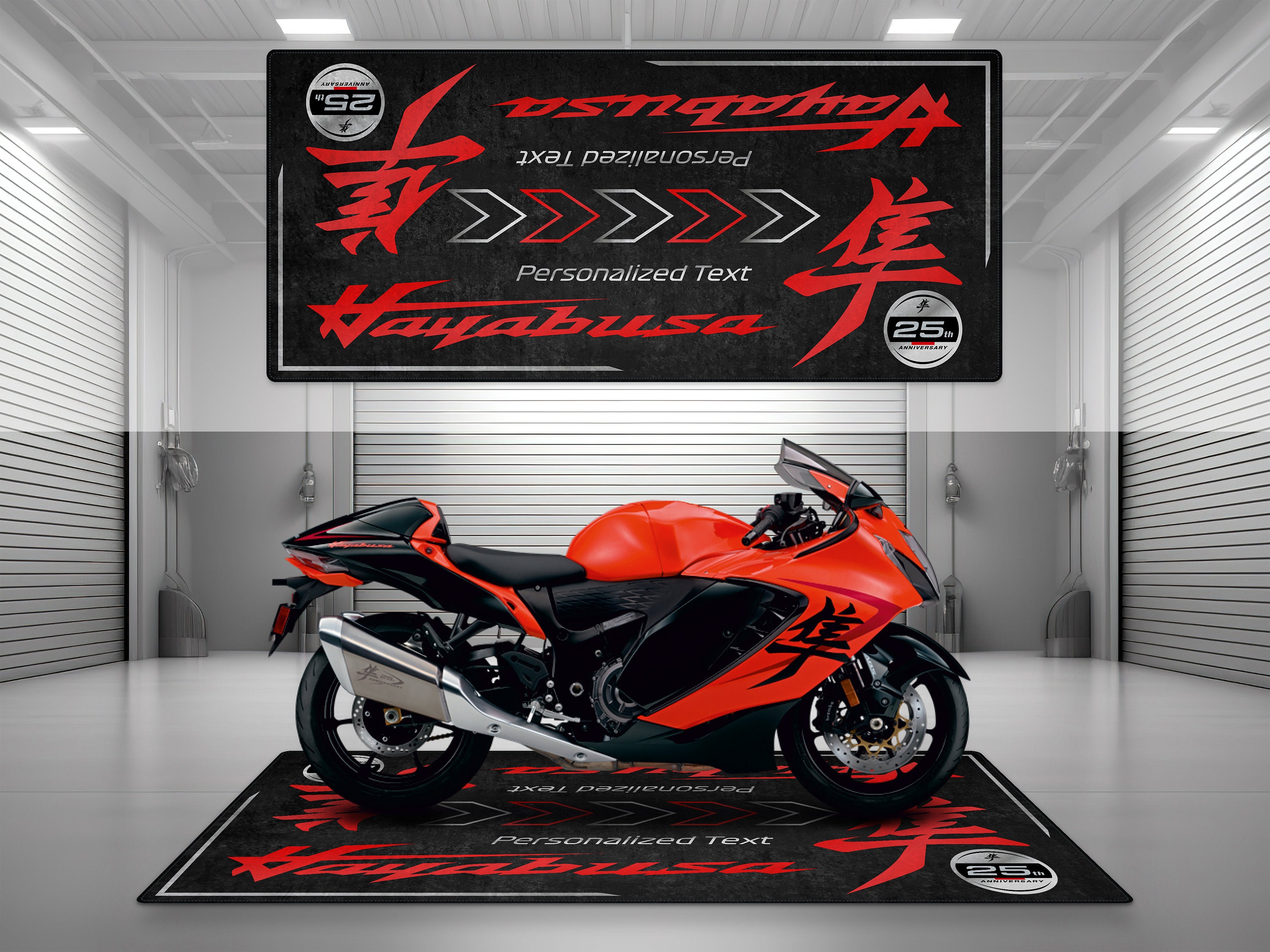 Garage Mat Design for Hayabusa 25th Anniversary Edition
