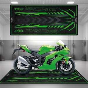 Kawasaki Ninja ZX-10RR Personalized Pit Mat Motorcycle Accesorries