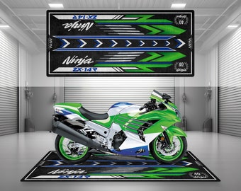 Kawasaki Ninja ZX - 14R Red Motorcycle Christmas Tree Ornament