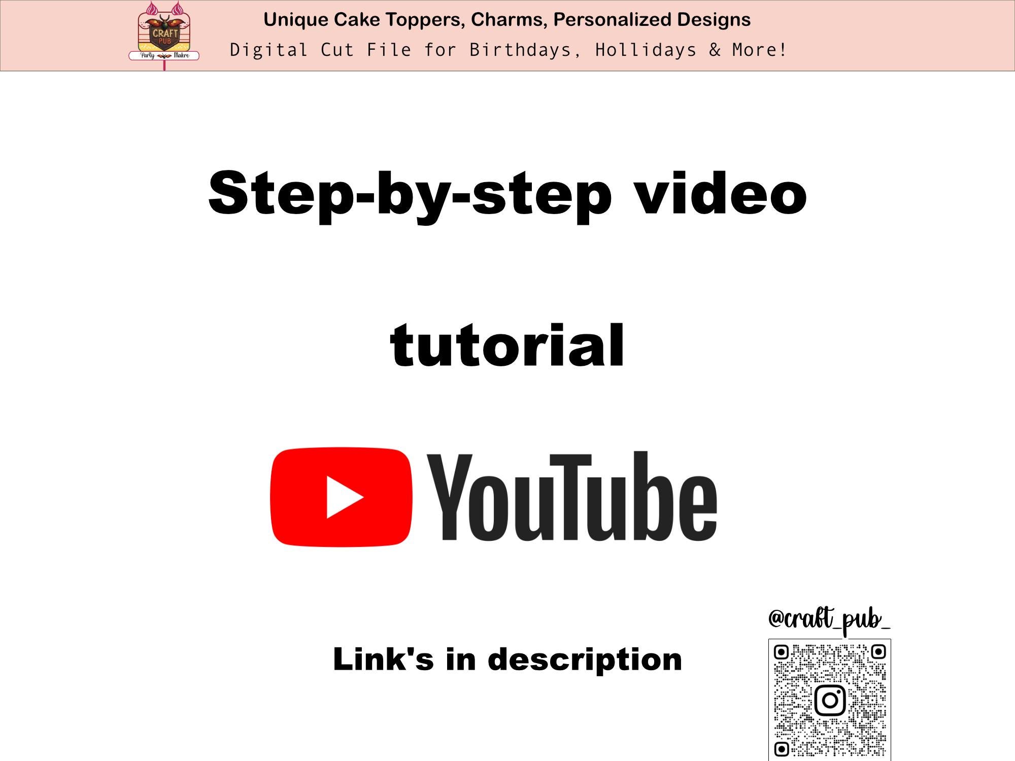 Pixel Birthday 3D Cake Topper