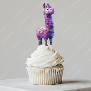 Printable Fort Battle Royale Birthday Cake Cupcake Topper Set - Gamer Party Cake Topper Set, Video Game Birthday - Perfect for Food Printers