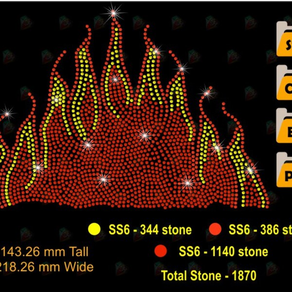 Rhinestone Templates - Etsy