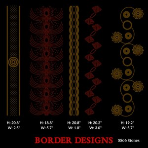 Sparkling Border Rhinestone Templates SVG Collection: Create - Etsy