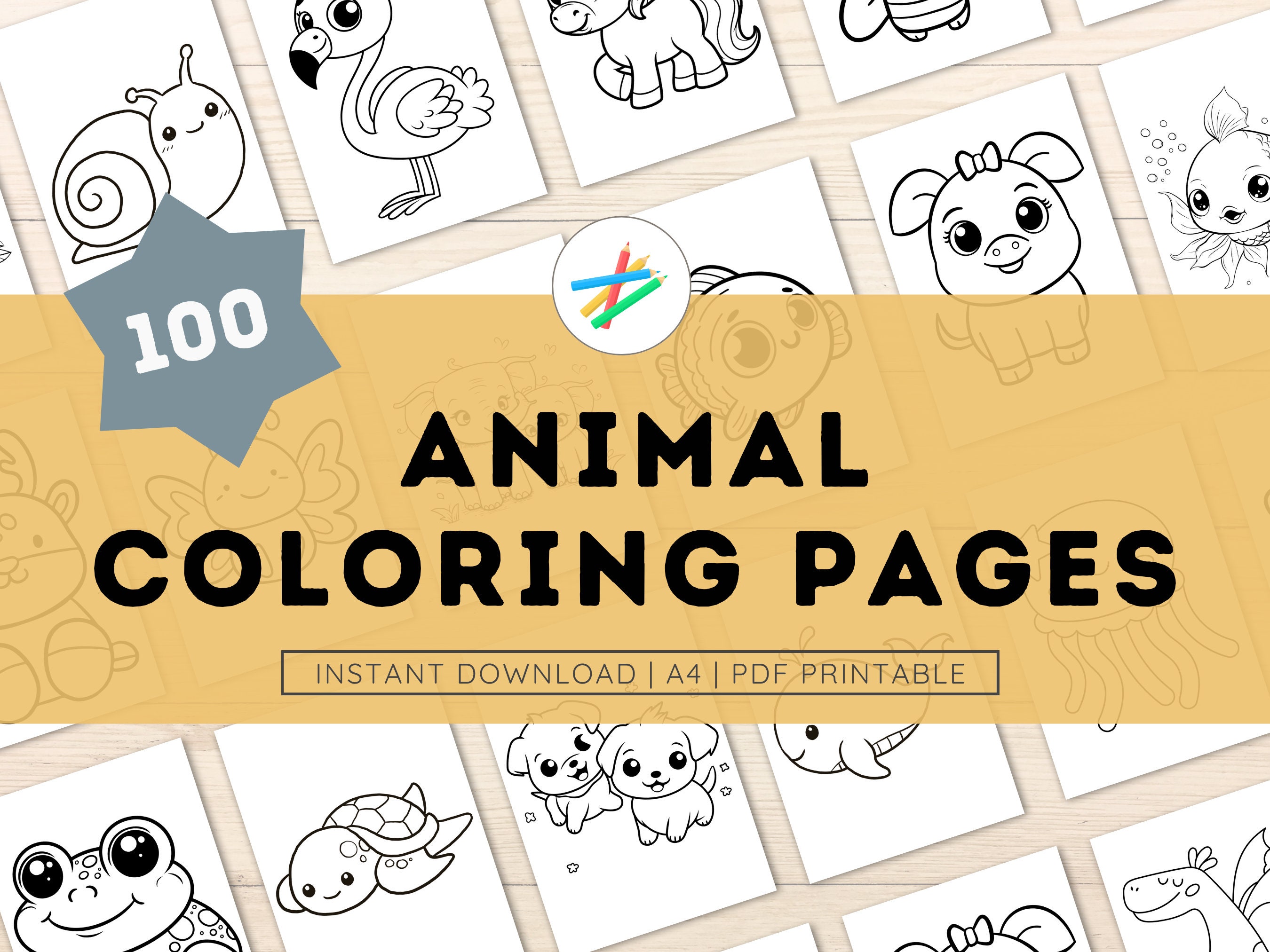 Printable Coloring Pages for Kids - Animal Coloring Pages - Printables ...