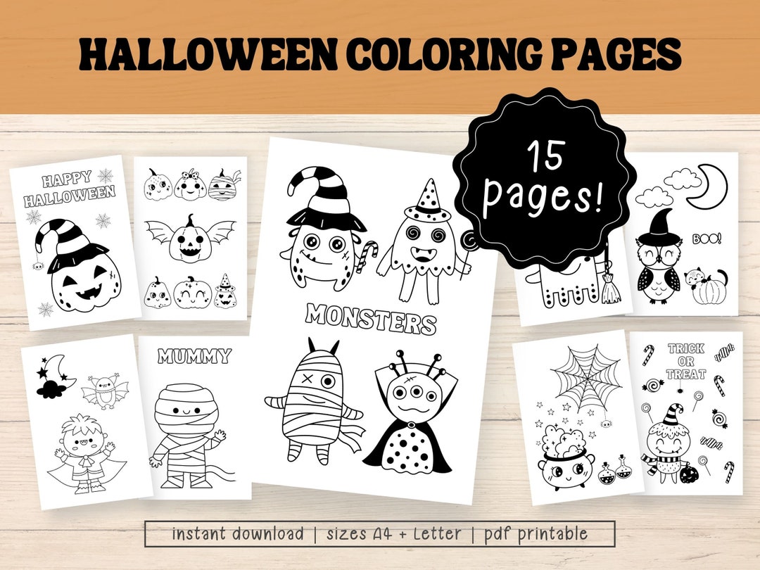 Printable Halloween Coloring Book Pages for Children Coloring Pages
