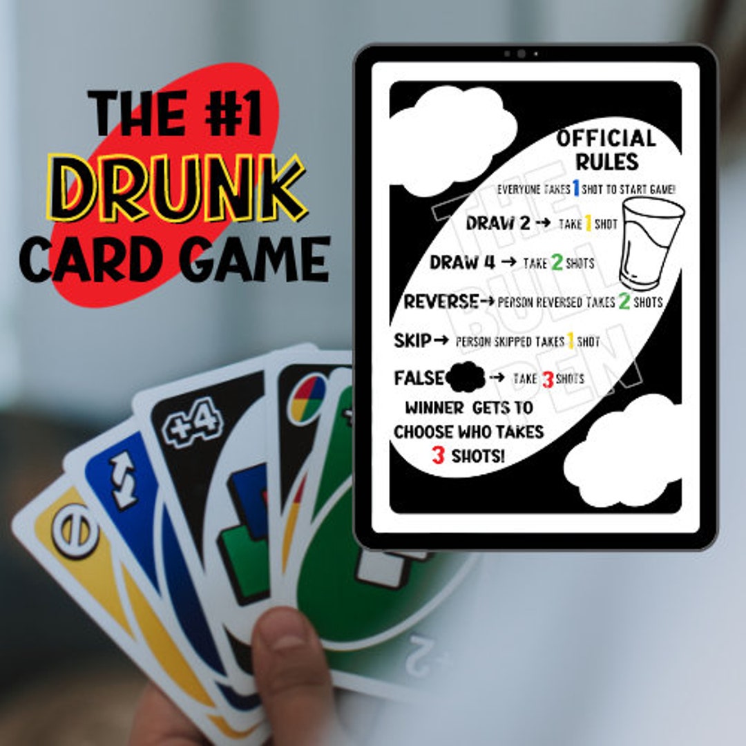 The 1 Drunk Card Game Digital Download Game Night Adult Games Etsy