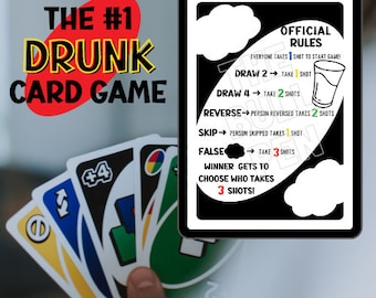 The #1 Drunk Card Game | Digital Download | Game Night | Adult Games