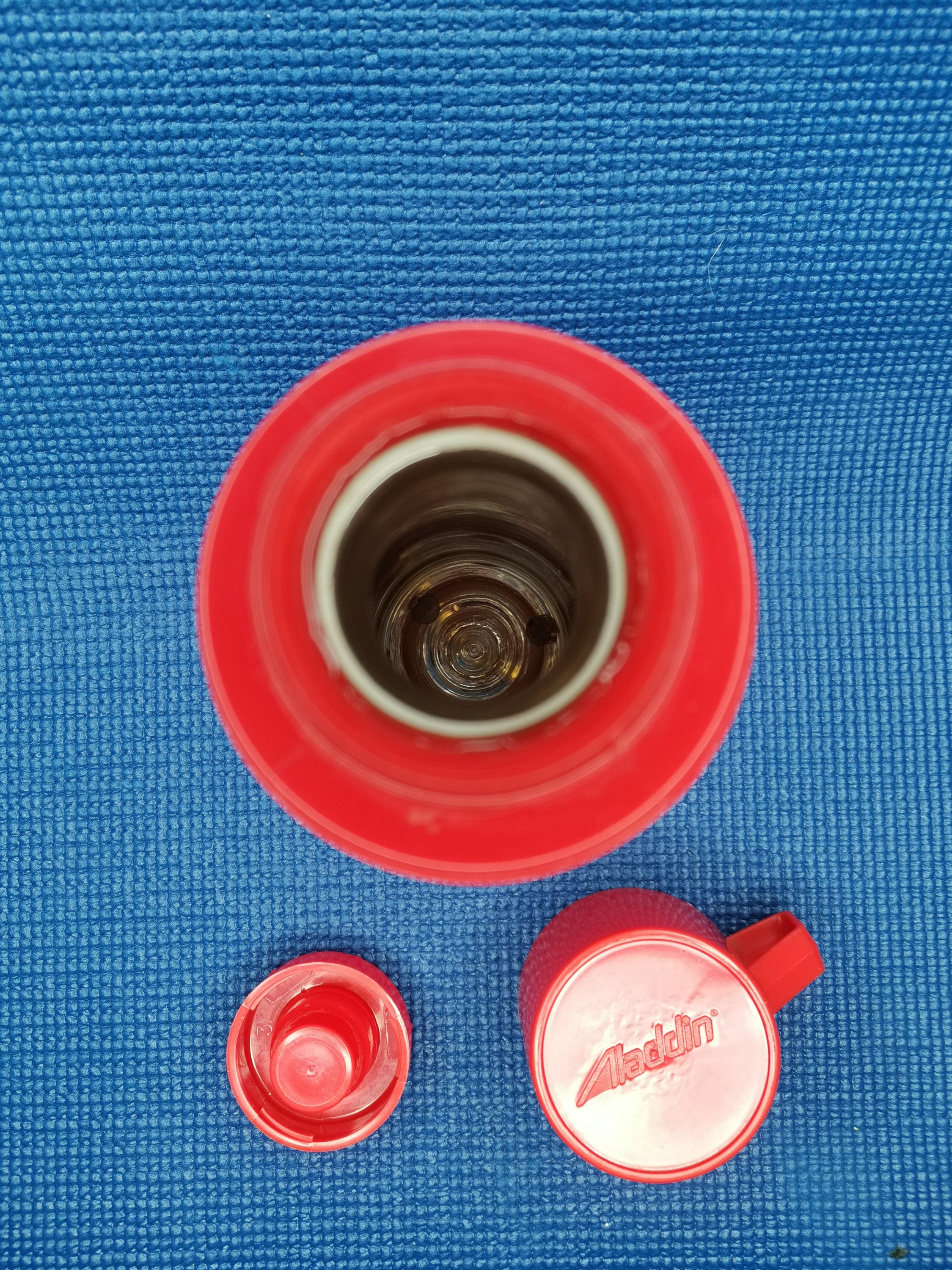 1970s Aladdin Thermos Flask 23 C Red Vanguard Diamond Argyle 1 US Pint