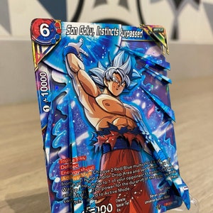 Gra karciana 3D Dragon Ball Z Shadowbox Songoku instynkty przekroczone nr MB01 P Art 100% ręcznie robiona diorama