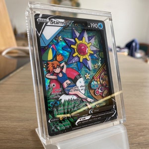 Carte 3D ShadowBox Pokemon Starmie V Astral Radiance Trainer Gallery TG13 / 30 Art 100% fait main Diorama