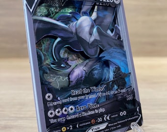 3D Shadowbox Pokemon Lugia V Silver Tempest Card 186/195 Art 100