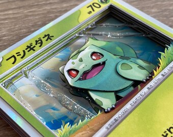 Shadowbox Pokemon Bulbasaur 3D Card Set 151 Art 100