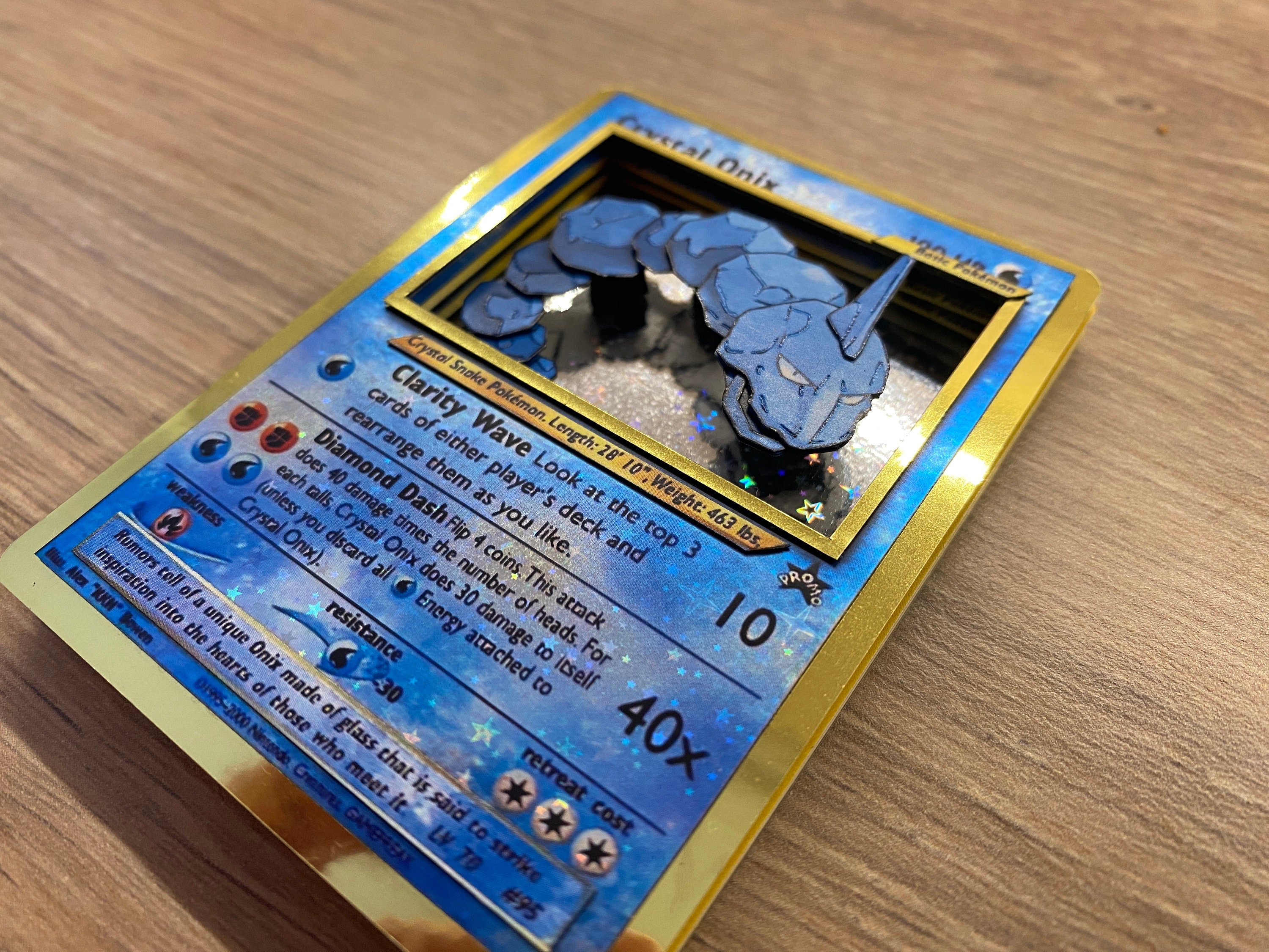 Shadowbox Pokemon Crystal Onix Art 3D Card 100% Handmade Diorama - Etsy Finland Shadowbox Pokemon Crystal Onix Art 3D Card 100% Handmade Diorama - Etsy Finland