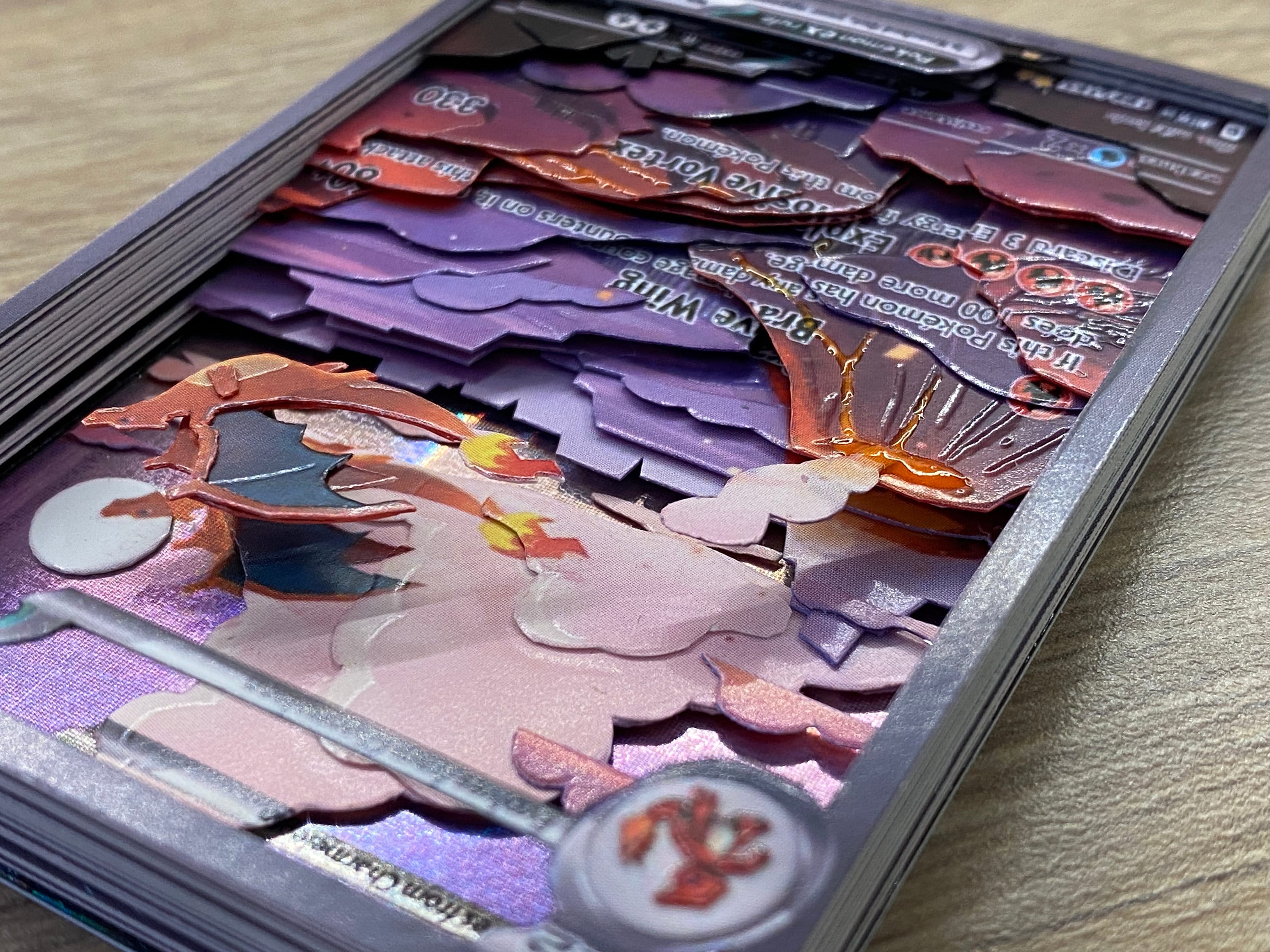 Shadowbox Pokemon Charizard Ex 3D Card Set 151 199 / 165 100