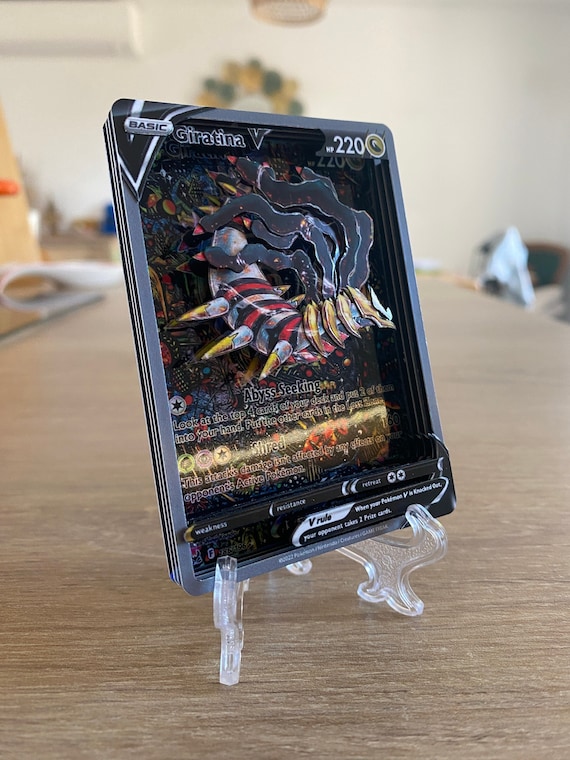 3D Shadowbox Pokemon Card Giratina V Lost Origin 186 / 196 Art 100%  Handmade Diorama - Etsy