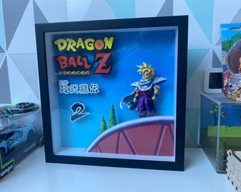 Diorama Box 3D DragonBall Z Super Butoden 2 Shadowbox Pixel Art - 100% Handmade Diorama Art