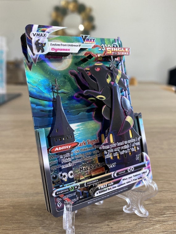 シャドウボックス ポケモン ブラッキー VMAX 進化の空 アート 3Dカード
