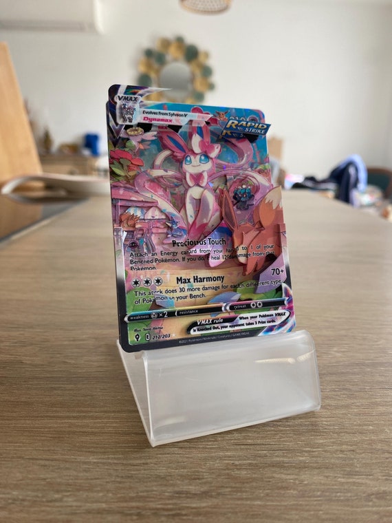 3Dカード シャドウボックス ポケモン ニンフィア Vmax Evolving Skies