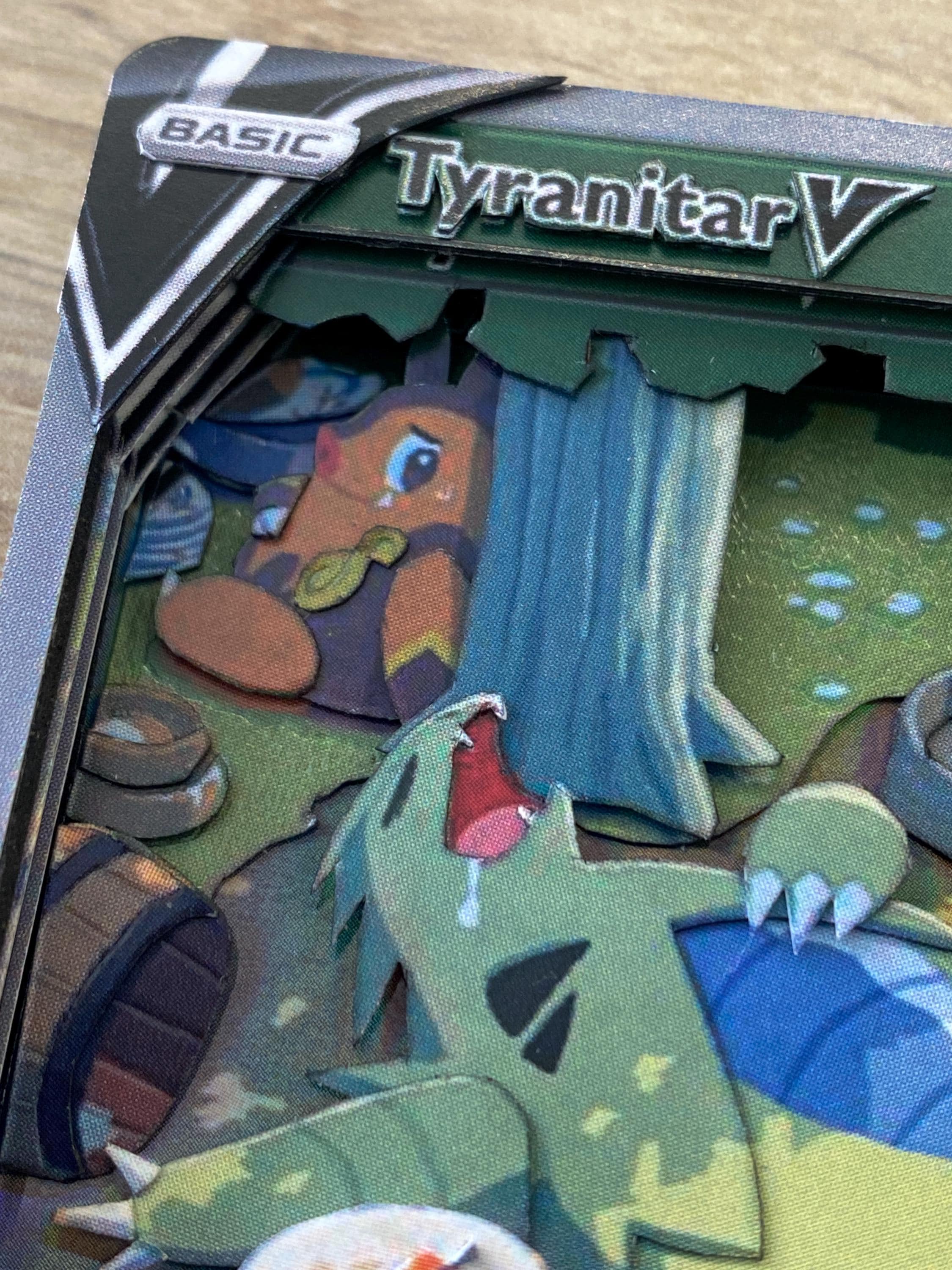 3D Shadowbox Pokemon Card Tyranitar V Battle Styles 155 / 163 Art 100%  Handmade Diorama - Etsy