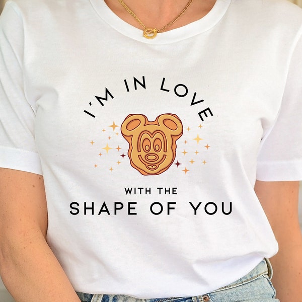 Waffle Mouse SVG, I'm In Love With Shape Of You (svg, png, eps)