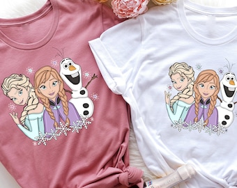 Kraina Lodu Elsa i Olaf PNG, projekt sublimacji na koszulki, pobieranie cyfrowe, zrób to sam na przyjęcie urodzinowe, plik do natychmiastowego wydruku, grafika z Krainy Lodu Przyjaciele