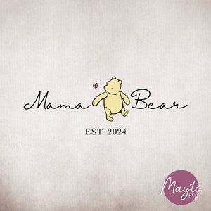 Mama Bear Hunny Pooh Png, Mama Bear Png personalizado, Mama Bear Png personalizado, Hunny Co. Bear Png, Mama Gift Png, Mama Hunny Bear Png, Personalizado