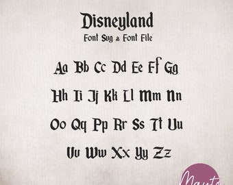 Disney Font Svg, Mickey Alphabet SVG, AI, TTF (Digital File)