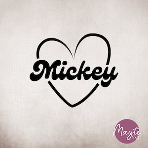 Mouse Heart SVG: Family Trip Design (Digital File)
