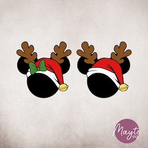 Christmas Mouse Svg, Christmas Mouse Ears Svg, Magical Christmas Mouse Svg, Merry Christmas Mouse Svg, Design For Christmas Mouse Svg