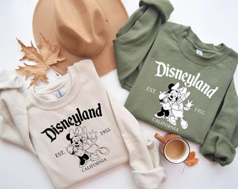 Disneyland 1955 SVG, Mickey Minnie Vintage Shirt Design, Disneyland Trip Matching Family Shirt, California Cricut File PNG