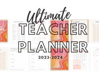 Academic Year 2023-2024 Digital Teacher Planner (Goodnotes, iPad Planner, Teacher Planner, Yearly/Monthly/Weekly Planner)