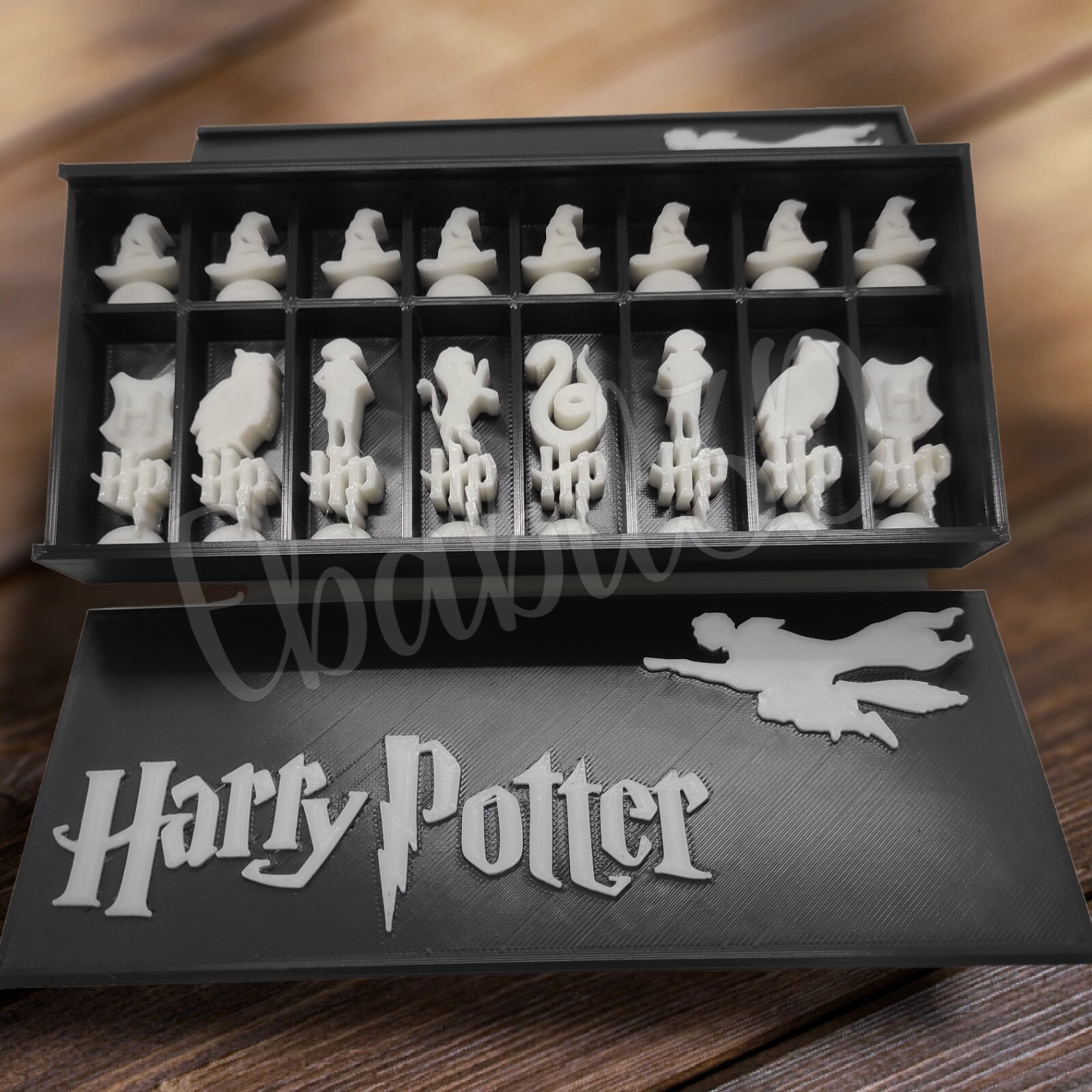 Full Set / Harry Potter Chess Pieces / Handmade 3D Product W/ - Etsy