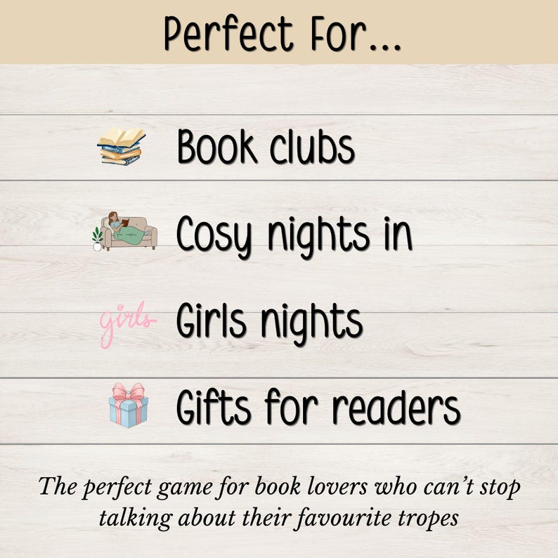 Bookish Would You Rather Cards, Printable Game for Book Club, Romance Readers, Girls Night Game, Digital Download image 5