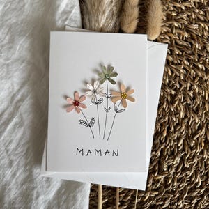 Grußkarte | Muttertag | Mama | Blumenstrauß | Doppelkarte mit Umschlag | Schreibwaren | Kartenladen | handgemachte Karte