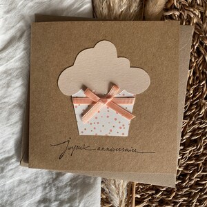 Grußkarte | Geburtstagskarte | Alles Gute zum Geburtstag | kleiner Kuchen | handgemachte Karte | Geschenk | Kartenladen | Doppelkarte mit Umschlag