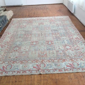 10x13 Large Area Rug, 10x13 Handmade Wool Rug, Home Decor Rug, Vintage Persian Rug, Living Room Rug, Bohemian Rug 9.8x12.7 FT./ 300x390 cm.
