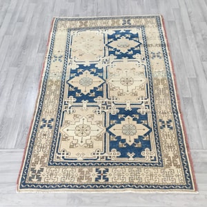 4x6 Vintage Rug, Area Rug, Handmade Wool Rug, Bohemian Decor Rug 3.9x6.0 ft. Decorative Rug, Living Room Rug,