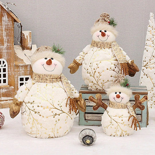 stuffed christmas snowman