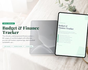 Budget Planner & Finance Tracker | Zero-Based, Debt Snowball, Envelope Method, Paycheck | GoodNotes, Printable PDF