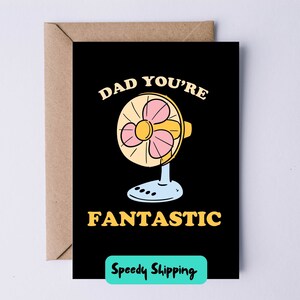 Vaderdagkaart | Verjaardagskaart voor papa | Papa, je bent fantastisch | Grappige kaart voor papa | Kaart voor hem