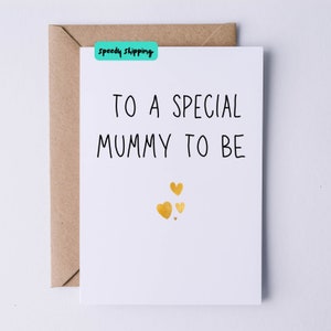 à une future maman spéciale | Carte de félicitations de bébé | Carte de grossesse pour future maman | Carte pour baby shower | Carte Futurs parents | Carte Nouveau-né