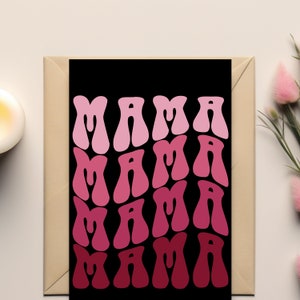 MAMA | Mutter-Tages-Karte | alles Liebe zum Muttertag | Bemuttern Sonntag | Karte für Mama | Karte für Mama