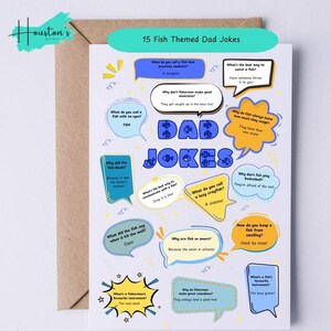 Carte de fête des pères | Blagues de papa |  Carte d'anniversaire pour papa | Carte de blague | Carte de plaisanterie | Carte drôle | Carte drôle pour papa | carte pour les pêcheurs | Poisson