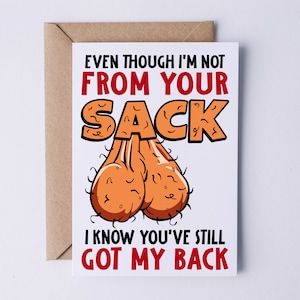 Carte de voeux de beau-père | Papa en prime| Carte d'anniversaire pour papa | Carte de blague | Carte de plaisanterie | Carte drôle | Carte drôle pour papa | Carte Beau-père