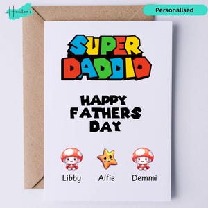 Super Daddio | Cartão de Dia dos Pais | Cartão de Aniversário para o Pai | Cartão Personalizado | Cartão para Ele | Presente para Ele | Cartão para Cads