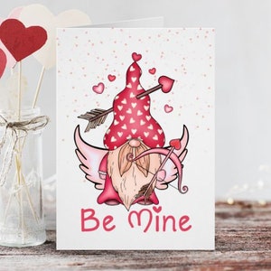 Carte d'anniversaire | Carte de Saint Valentin | Sois à moi - Cupidon Gonk | Cartes pour lui | Cartes pour elle | Petite amie | Petit ami | femme | Mari