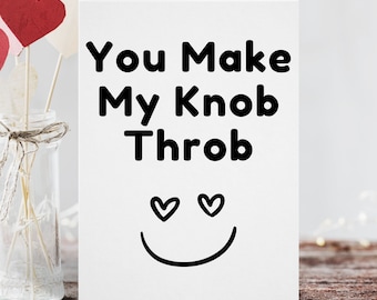 Adult Humour Valentine Card | Adult Humour Anniversary Card |Rude Card