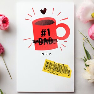 Nr. 1 Mama | Reduzierte Stickerkarte| #1 Mama Karte |Muttertag |Mothering Sonntag |Karte für Sie | Lustige Mutter-Tageskarte | Scherz Muttertagskarte